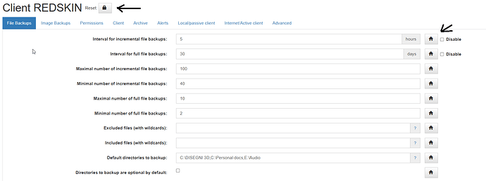client file backups