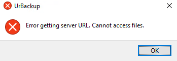 Error getting server url